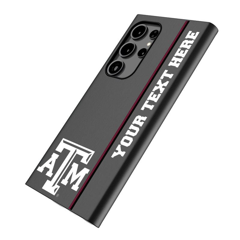 Texas A&M University Aggies Personalized Sidebard Galaxy MagSafe Compatible Phone Case for Samsung Galaxy Iso.Jpg