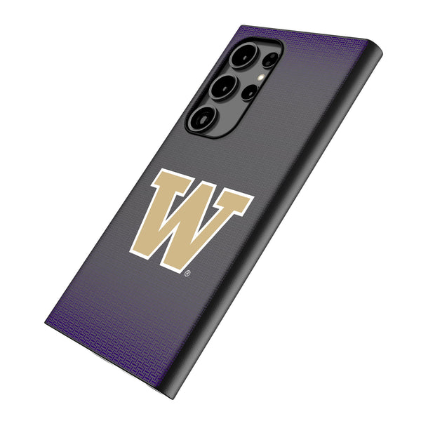 University of Washington Huskies Linen Galaxy MagSafe Compatible Phone Case Iso.Jpg