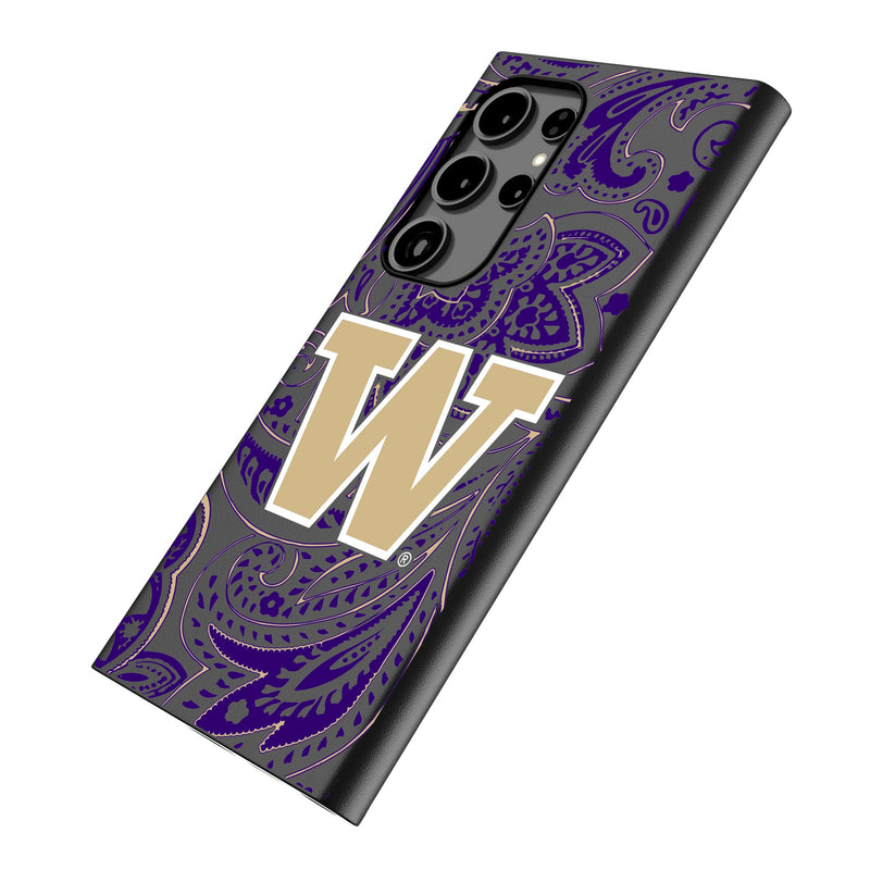 University of Washington Huskies Paisley Galaxy MagSafe Compatible Phone Case Iso.Jpg