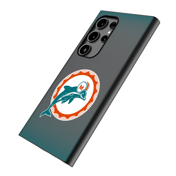 Miami Dolphins 1966-1973 Historic Collection Linen Galaxy MagSafe Compatible Phone Case Iso.Jpg