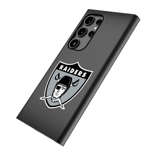 Oakland Raiders 1963 Historic Collection Linen Galaxy MagSafe Compatible Phone Case for Samsung Galaxy Iso.Jpg