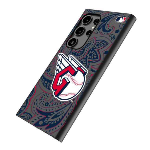 Cleveland Guardians Paisley Galaxy MagSafe Compatible Phone Case Iso.Jpg