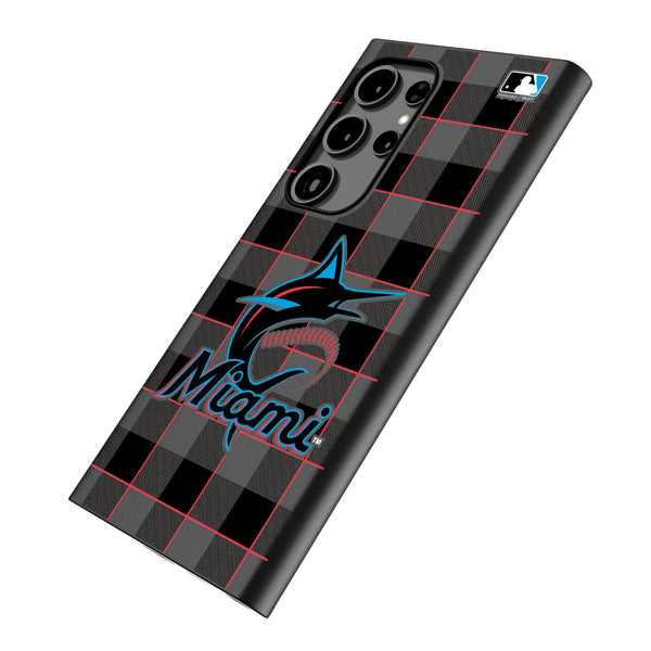 Miami Marlins Plaid Galaxy MagSafe Compatible Phone Case Iso.Jpg