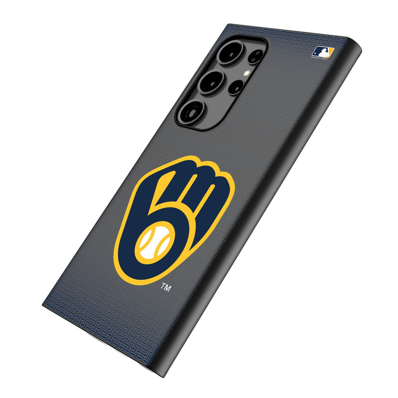 Milwaukee Brewers Linen Galaxy MagSafe Compatible Phone Case Iso.Jpg