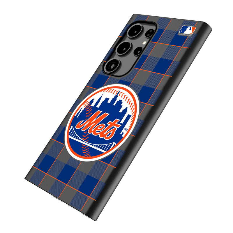 New York Mets Plaid Galaxy MagSafe Compatible Phone Case Iso.Jpg