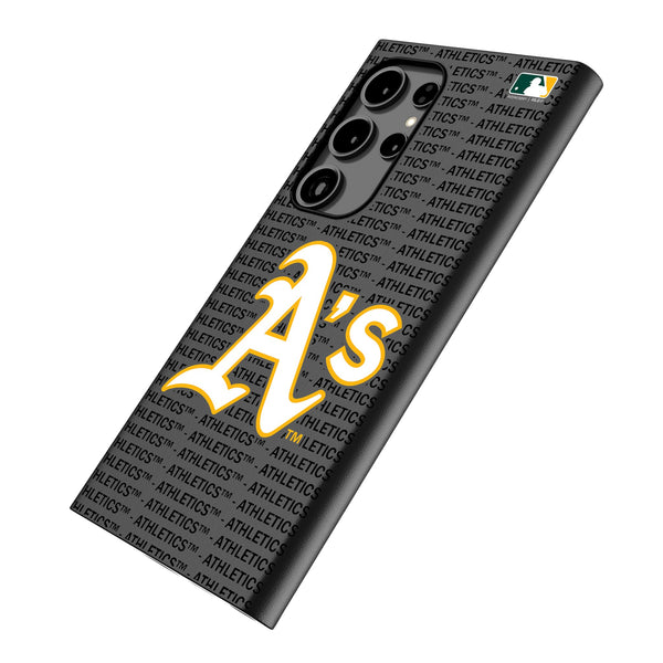 Oakland Athletics Text Backdrop Galaxy MagSafe Compatible Phone Case for Samsung Galaxy Iso.Jpg