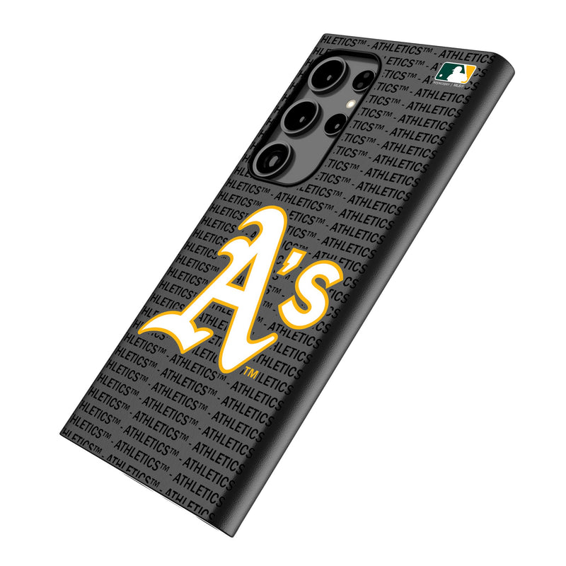 Oakland Athletics Text Backdrop Galaxy MagSafe Compatible Phone Case for Samsung Galaxy Iso.Jpg