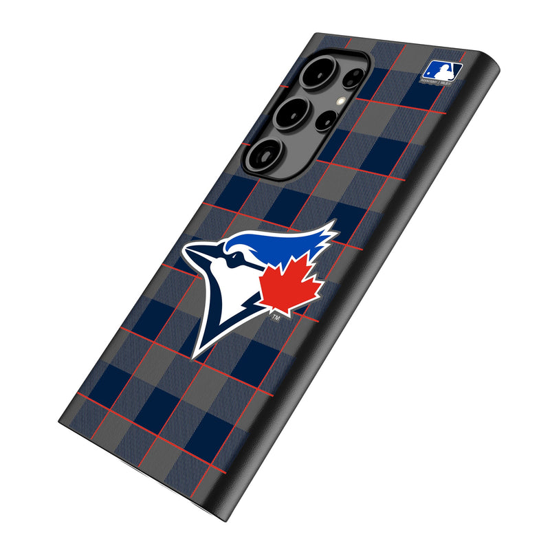 Toronto Blue Jays Plaid Galaxy MagSafe Compatible Phone Case Iso.Jpg