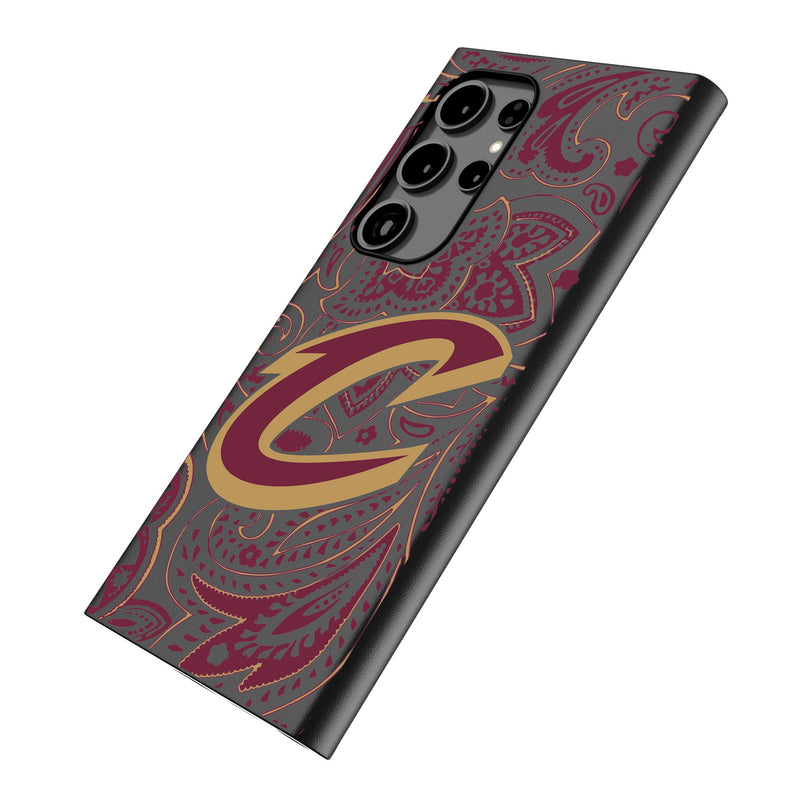 Cleveland Cavaliers Paisley Galaxy MagSafe Compatible Phone Case for Samsung Galaxy Iso.Jpg