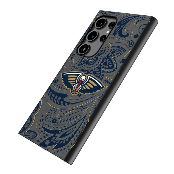 New Orleans Pelicans Paisley Galaxy MagSafe Compatible Phone Case Iso.Jpg