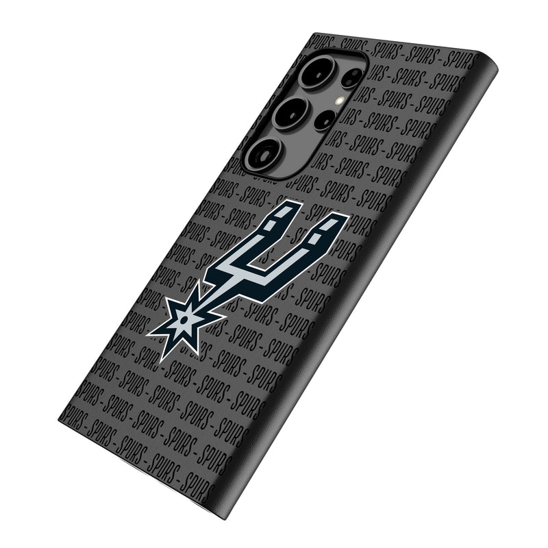 San Antonio Spurs Text Backdrop Galaxy MagSafe Compatible Phone Case Iso.Jpg