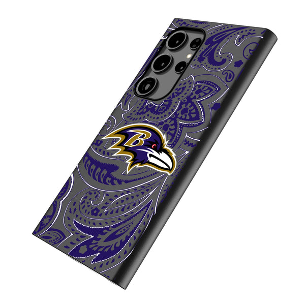 Baltimore Ravens Paisley Galaxy MagSafe Compatible Phone Case Iso.Jpg