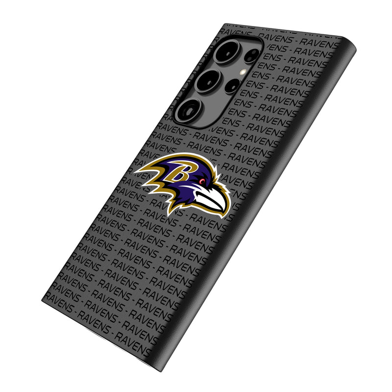 Baltimore Ravens Text Backdrop Galaxy MagSafe Compatible Phone Case Iso.Jpg