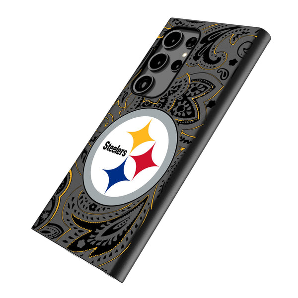 Pittsburgh Steelers Paisley Galaxy MagSafe Compatible Phone Case for Samsung Galaxy Iso.Jpg