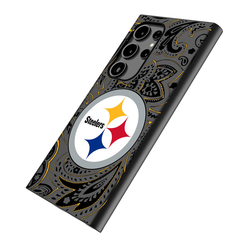 Pittsburgh Steelers Paisley Galaxy MagSafe Compatible Phone Case for Samsung Galaxy Iso.Jpg