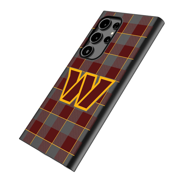 Washington Commanders Plaid Galaxy MagSafe Compatible Phone Case for Samsung Galaxy Iso.Jpg