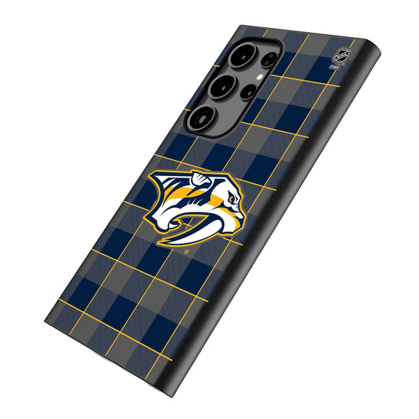 Nashville Predators Plaid Galaxy MagSafe Compatible Phone Case Iso.Jpg