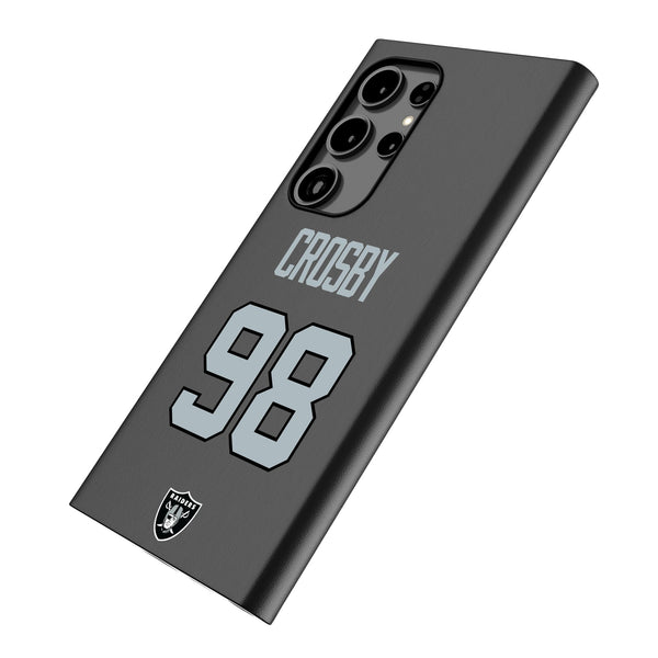 Maxx Crosby Las Vegas Raiders 98 Ready Galaxy MagSafe Compatible Phone Case for Samsung Galaxy Iso.Jpg