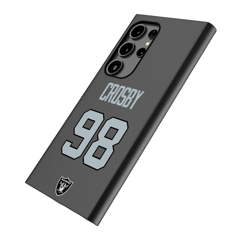 Maxx Crosby Las Vegas Raiders 98 Ready Galaxy MagSafe Compatible Phone Case for Samsung Galaxy Iso.Jpg