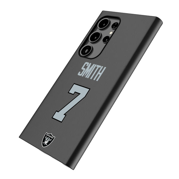 Geno Smith Las Vegas Raiders 7 Game Tactic Galaxy MagSafe Compatible Phone Case for Samsung Galaxy Iso.Jpg