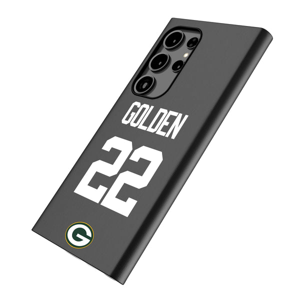Matthew Golden Green Bay Packers 22 Game Tactic Galaxy MagSafe Compatible Phone Case for Samsung Galaxy Iso.Jpg