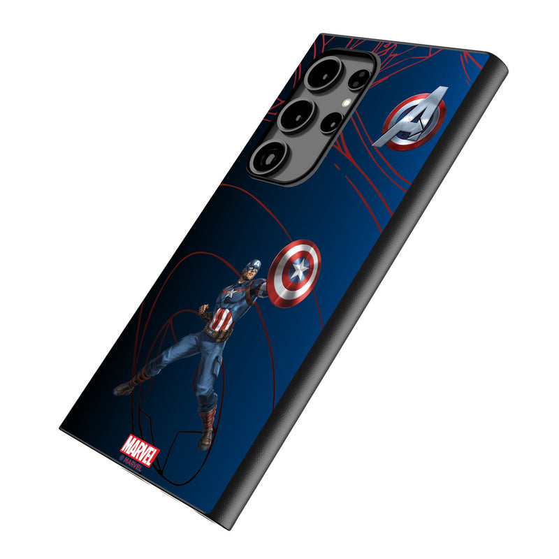 Marvel Avengers Captain America MechLine Galaxy MagSafe Compatible Phone Case for Samsung Galaxy Iso.Jpg
