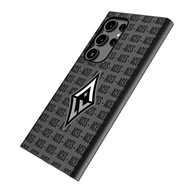 Las Vegas Aces Text Backdrop Galaxy MagSafe Compatible Phone Case Iso.Jpg