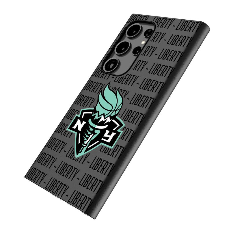 New York Liberty Text Backdrop Galaxy MagSafe Compatible Phone Case Iso.Jpg