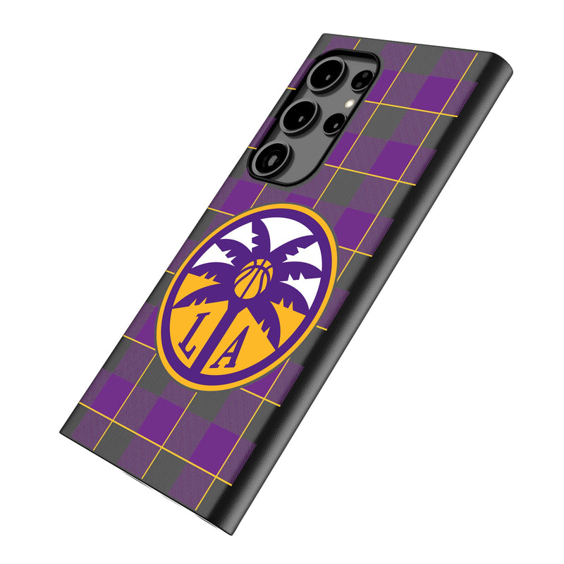 Los Angeles Sparks Plaid Galaxy MagSafe Compatible Phone Case Iso.Jpg