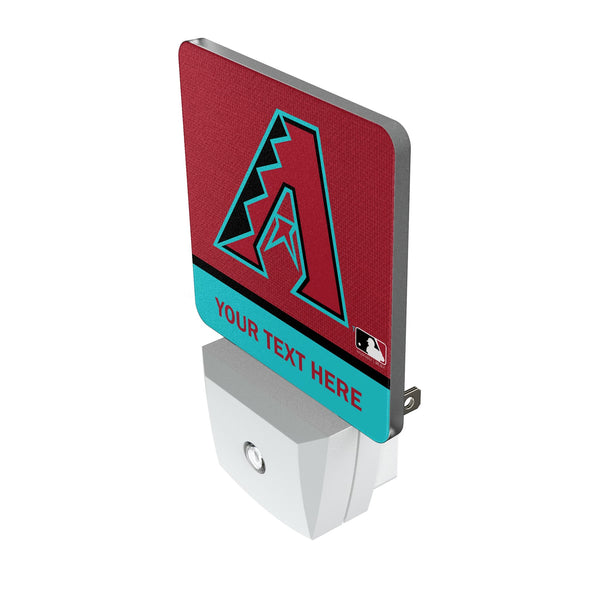 Arizona Diamondbacks Personalized Endzone Solid Night Light 2-Pack Iso.Jpg