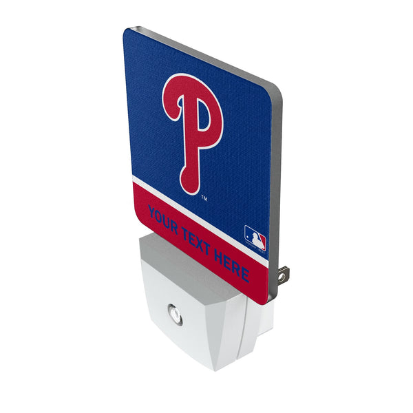 Philadelphia Phillies Personalized Endzone Solid Night Light 2-Pack Iso.Jpg