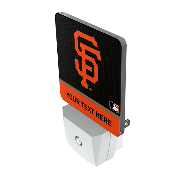 San Francisco Giants Personalized Endzone Solid Night Light 2-Pack Iso.Jpg