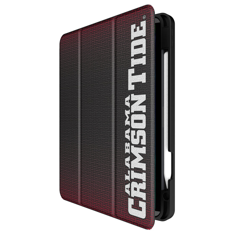 University of Alabama Crimson Tide Script A Linen iPad Tablet Case for Apple iPad Front.Jpg