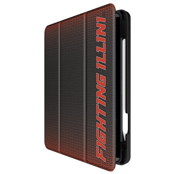 University of Illinois Fighting Illini Linen iPad Tablet Case for Apple iPad Front.Jpg