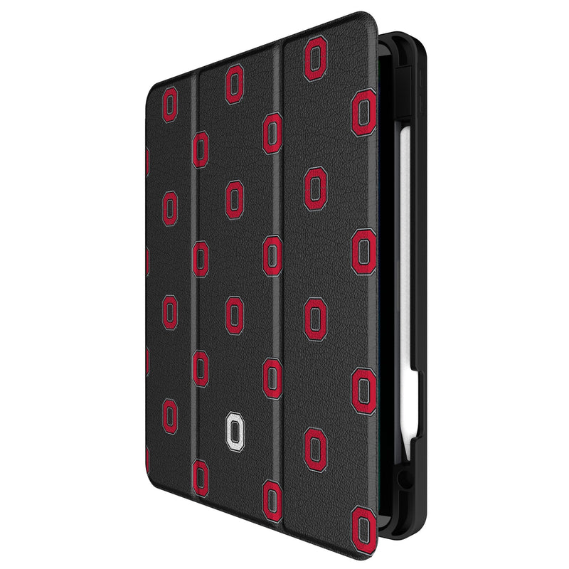 Ohio State University Buckeyes Fashion Pattern iPad Tablet Case for Apple iPad Front.Jpg