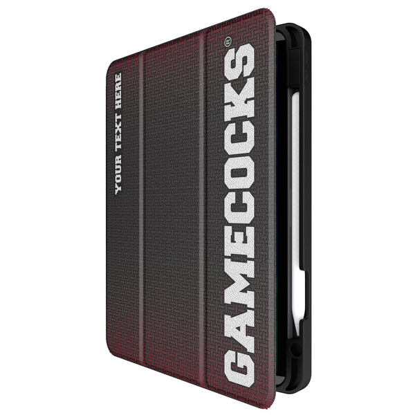University of South Carolina Gamecocks Personalized Linen iPad Tablet Case for Apple iPad Front.Jpg