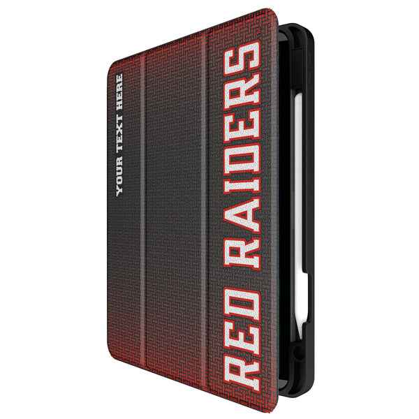 Texas Tech Red Raiders Personalized Linen iPad Tablet Case for Apple iPad Front.Jpg