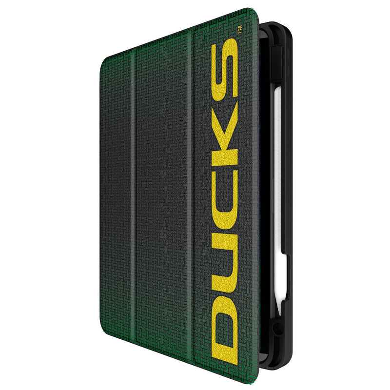University of Oregon Ducks Linen iPad Tablet Case for Apple iPad Front.Jpg