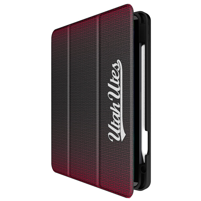 University of Utah Utes Linen iPad Tablet Case for Apple iPad Front.Jpg