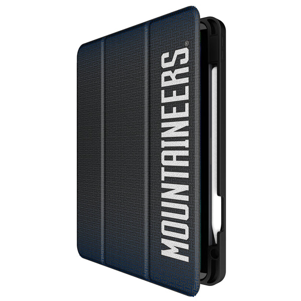 West Virginia University Mountaineers Linen iPad Tablet Case for Apple iPad Front.Jpg