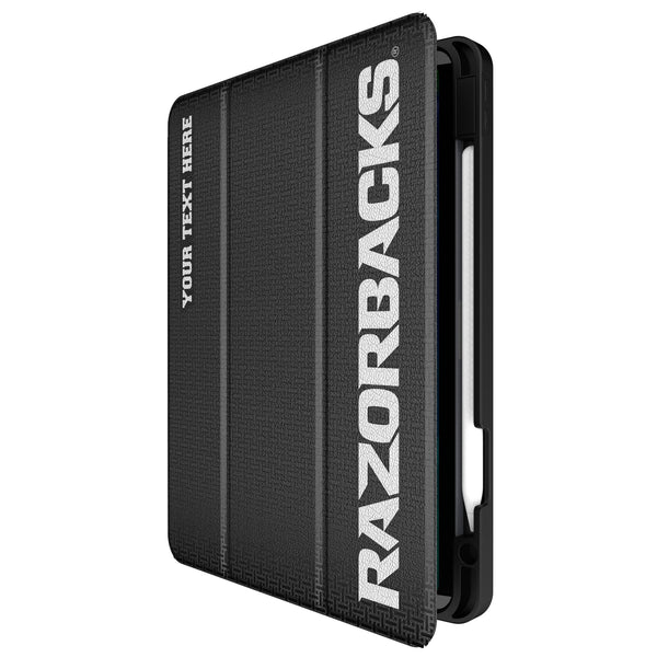University of Arkansas Fayetteville Razorbacks Personalized Linen iPad Tablet Case for Apple iPad Front.Jpg