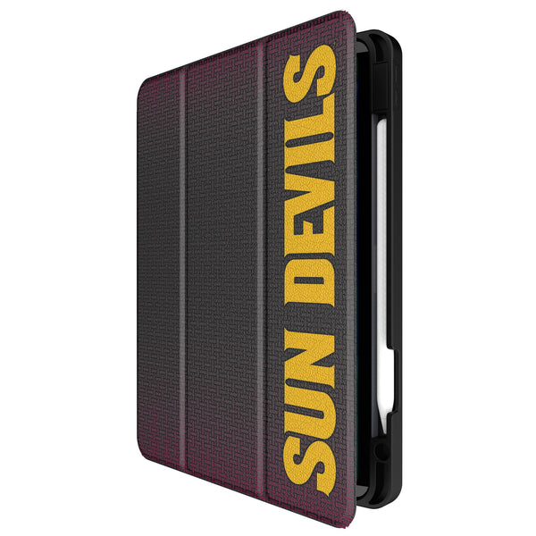 Arizona State University Sun Devils Linen iPad Tablet Case for Apple iPad Front.Jpg