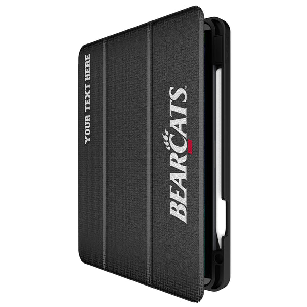 University of Cincinnati Bearcats Personalized Linen iPad Tablet Case for Apple iPad Front.Jpg