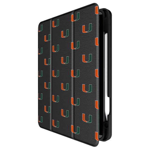 University of Miami Hurricanes Fashion Pattern iPad Tablet Case for Apple iPad Front.Jpg