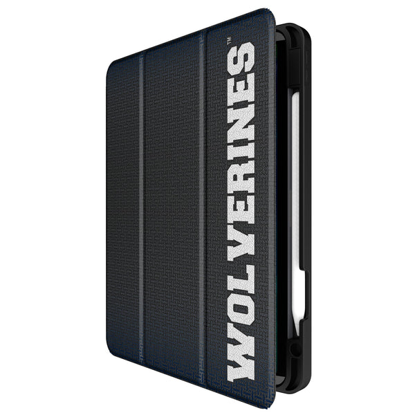 University of Michigan Wolverines Linen iPad Tablet Case for Apple iPad Front.Jpg