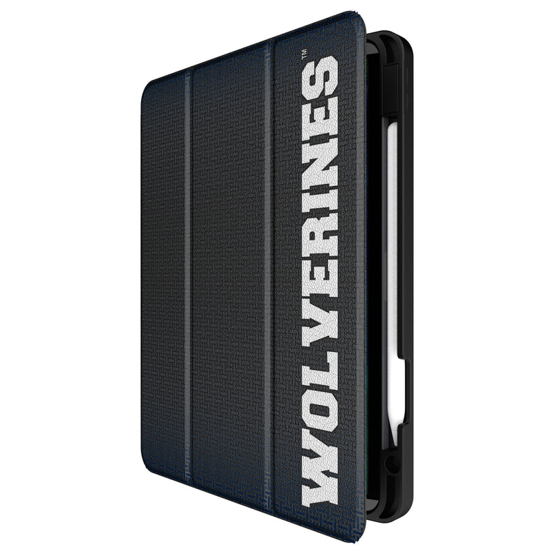 University of Michigan Wolverines Linen iPad Tablet Case for Apple iPad Front.Jpg