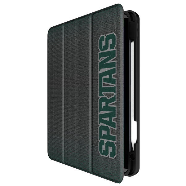 Michigan State University Spartans Linen iPad Tablet Case for Apple iPad Front.Jpg