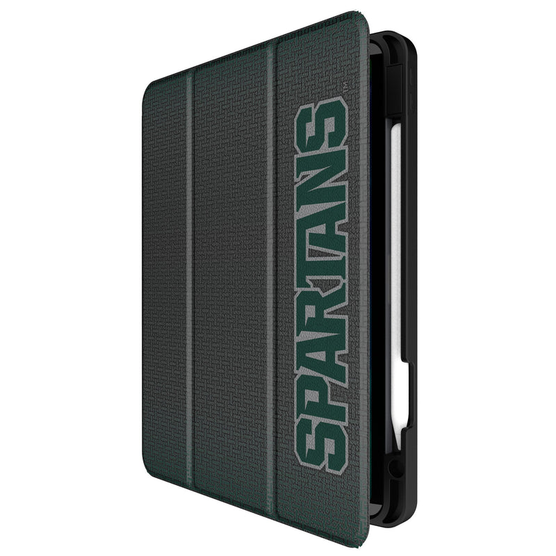 Michigan State University Spartans Linen iPad Tablet Case for Apple iPad Front.Jpg