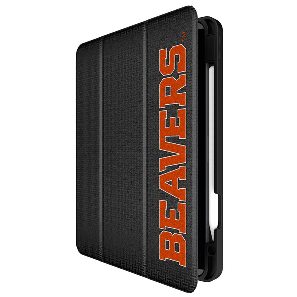 Oregon State University Beavers Linen iPad Tablet Case for Apple iPad Front.Jpg