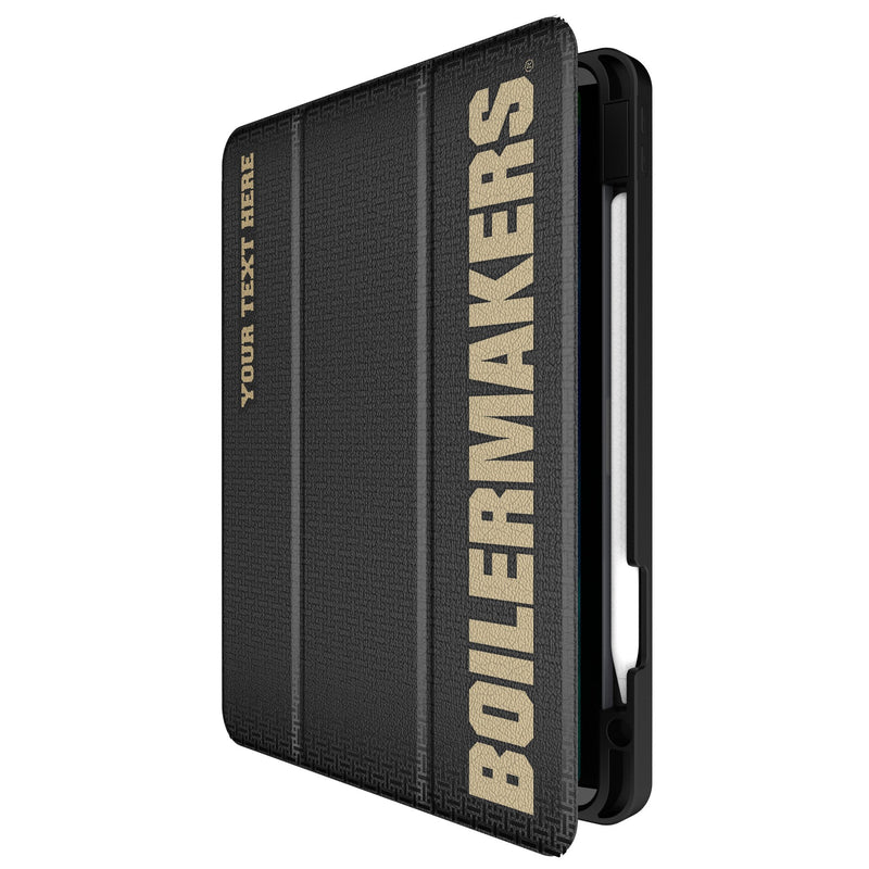 Purdue University Boilermakers Personalized Linen iPad Tablet Case for Apple iPad Front.Jpg